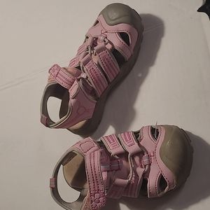 Wonderkids Girls toddler 9 pink velcro summer sandals shoes